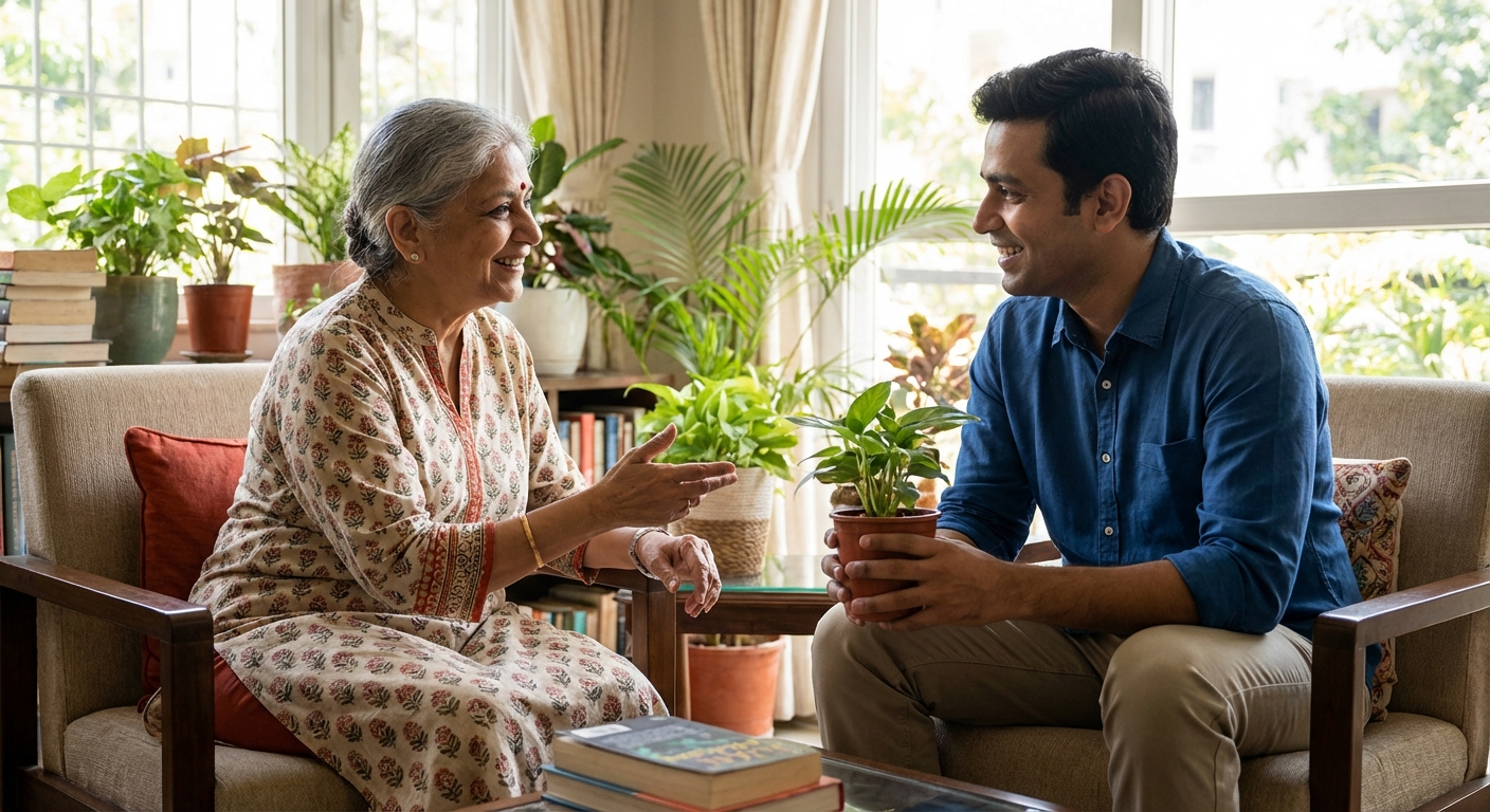 Illustration of therapeutic healing and personal growth