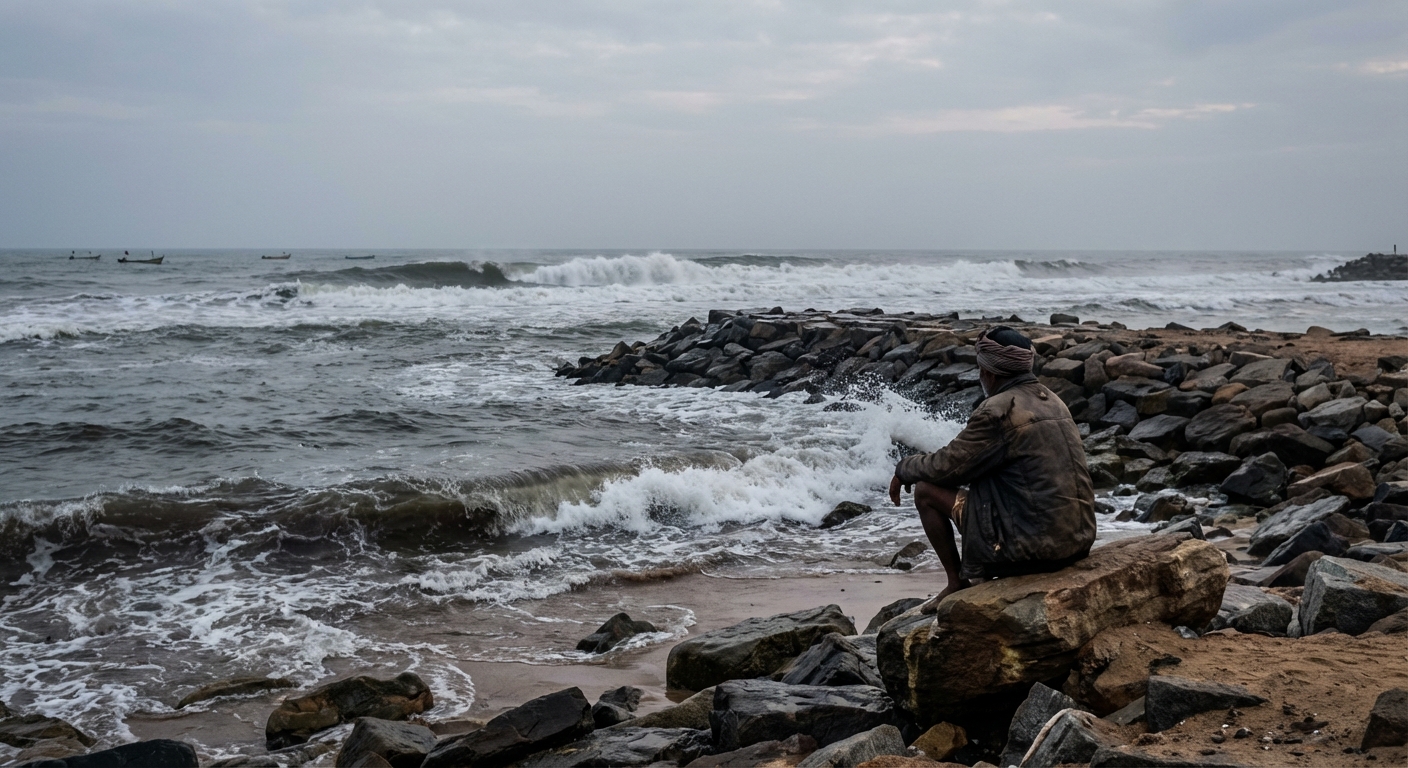 Ocean waves at different intensities representing the varying nature of grief