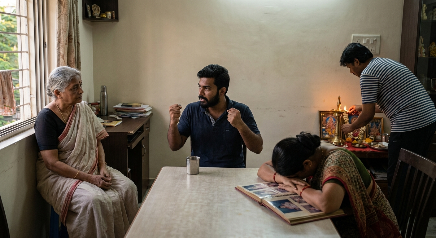 A visual representation of the stages of grief