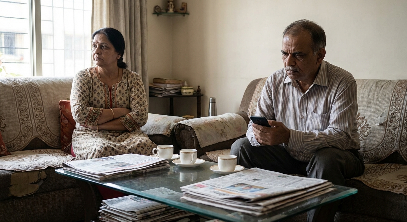 A visual representation of communication barriers between partners