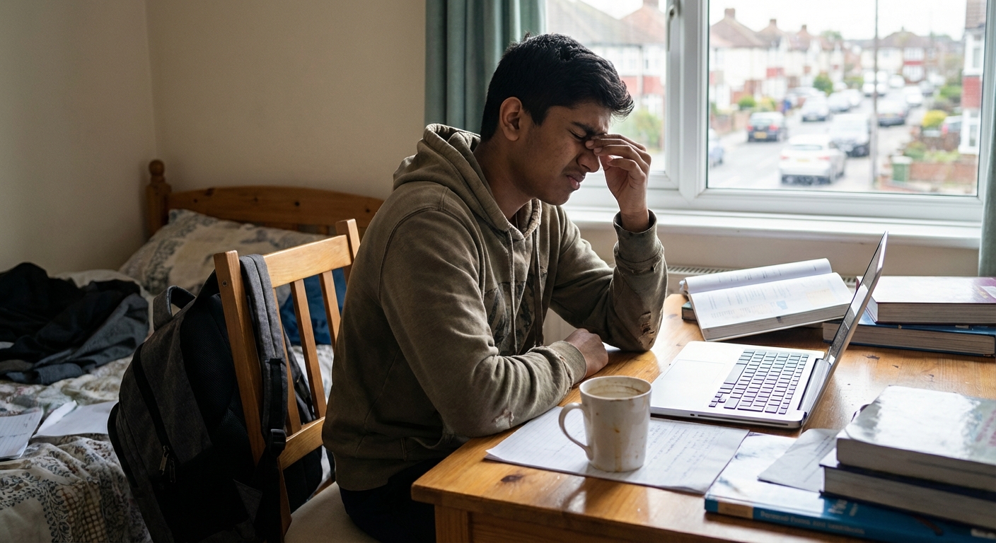 A visual representation of stress symptoms in teenagers