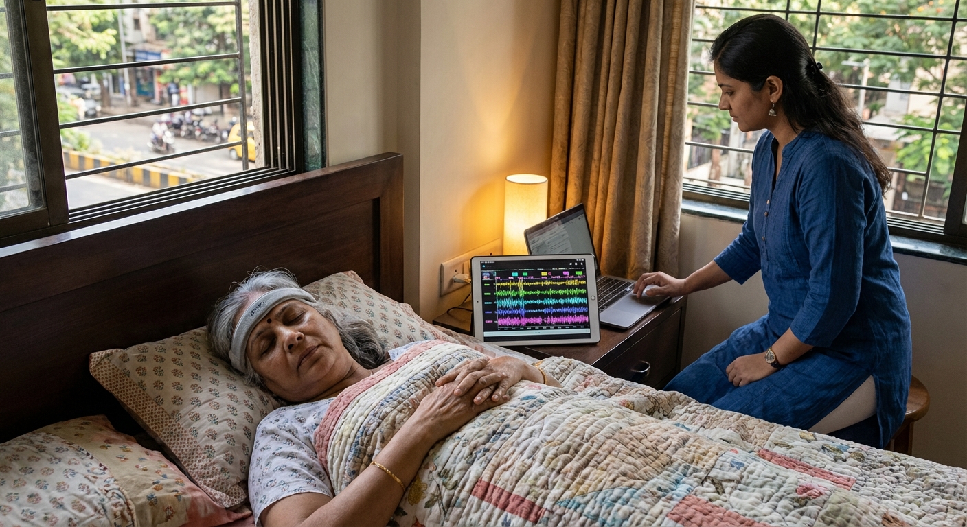 Brain activity visualization during sleep cycles