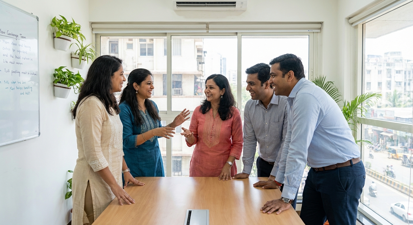 Supportive workplace environment with diverse team